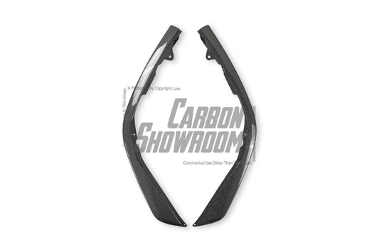 Ferrari SF90 Stradale & Spider 2021 2022 2023 2024 2025 with Aftermarket Parts - OEM 1:1 Style Replacement Front Lip Corners Pre-preg Carbon Fiber from Aero Republic