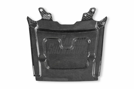 Ferrari SF90 Stradale &amp; Spider 2021 2022 2023 2024 2025 with Aftermarket Parts - OEM 1:1 Style Replacement Engine Bay Center Surround Pre-preg Carbon Fiber from Aero Republic