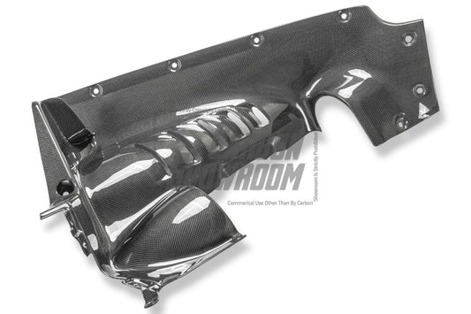 Ferrari SF90 Stradale & Spider 2021 2022 2023 2024 2025 with Aftermarket Parts - OEM 1:1 Style Replacement Engine Bay Side Panels Dry Pre-preg Carbon Fiber from Aero Republic