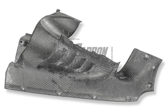 Ferrari SF90 Stradale & Spider 2021 2022 2023 2024 2025 with Aftermarket Parts - OEM 1:1 Style Replacement Engine Bay Side Panels Dry Pre-preg Carbon Fiber from Aero Republic