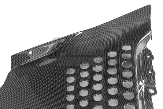 Ferrari SF90 Stradale & Spider 2021 2022 2023 2024 2025 with Aftermarket Parts - OEM 1:1 Style Replacement Engine Bay Side Surround Pre-preg Carbon Fiber from Aero Republic