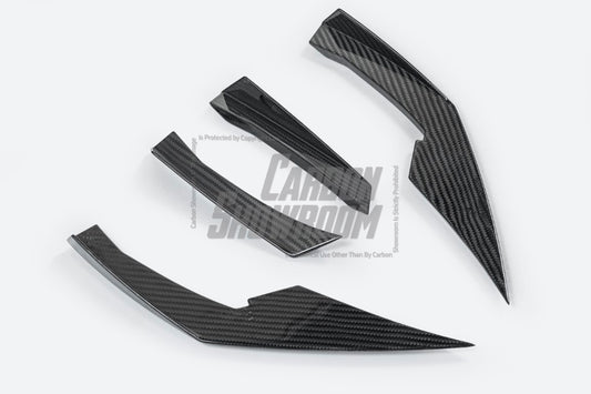 BMW M3 G80 G81 & M4 G82 G83 2021-ON with Aftermarket Parts - Front Canards Pre-preg Carbon Fiber from VTEN