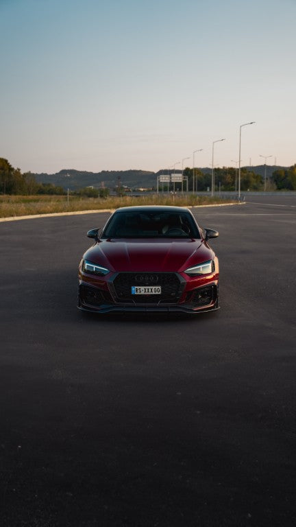 Future Design Carbon Fiber FRONT GRILL SIDE OVERLAY TRIM - "Blaze kit" for Audi RS5 B9 2017-2019 - Performance SpeedShop