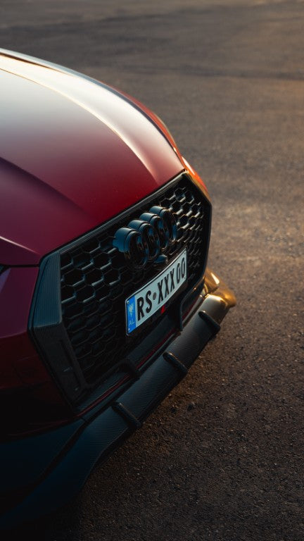 Future Design Carbon Fiber FRONT GRILL SIDE OVERLAY TRIM - "Blaze kit" for Audi RS5 B9 2017-2019 - Performance SpeedShop