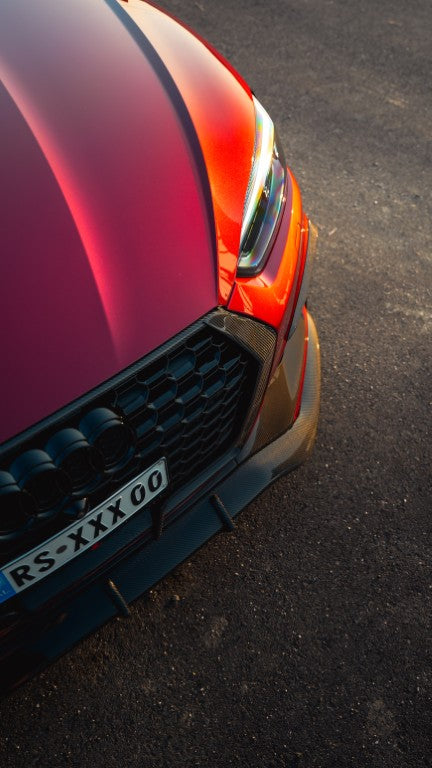 Future Design Carbon Fiber FRONT GRILL SIDE OVERLAY TRIM - "Blaze kit" for Audi RS5 B9 2017-2019 - Performance SpeedShop