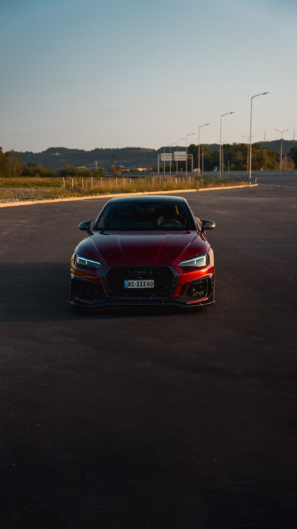 Future Design Carbon Fiber FRONT GRILL SIDE OVERLAY TRIM - "Blaze kit" for Audi RS5 B9 2017-2019 - Performance SpeedShop