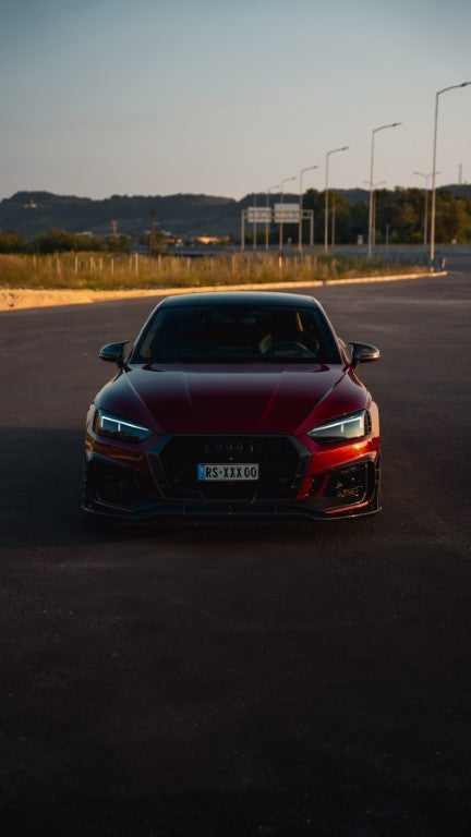 Future Design Carbon Fiber FRONT GRILL SIDE OVERLAY TRIM - "Blaze kit" for Audi RS5 B9 2017-2019 - Performance SpeedShop