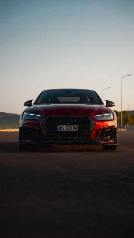 Future Design Carbon Fiber FRONT LIP SPLITTER - "Blaze kit" for Audi RS5 B9 2017-2019 - Performance SpeedShop