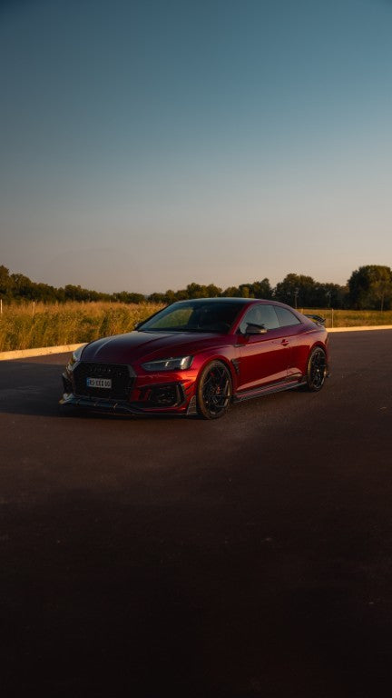 Future Design Carbon Fiber FRONT GRILL SIDE OVERLAY TRIM - "Blaze kit" for Audi RS5 B9 2017-2019 - Performance SpeedShop