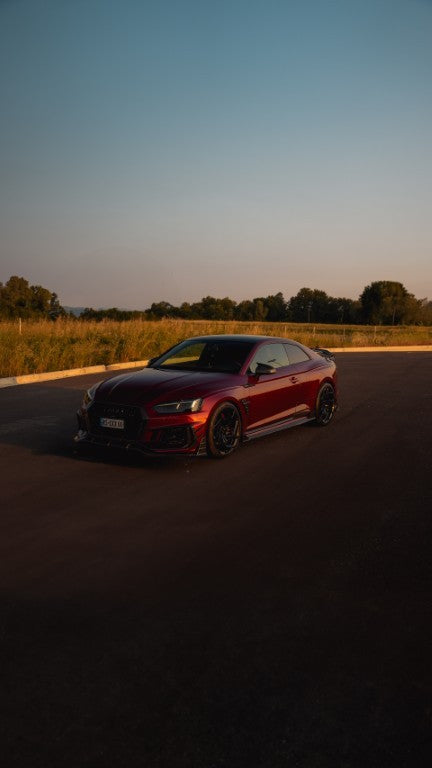 Future Design Carbon Fiber FRONT GRILL SIDE OVERLAY TRIM - "Blaze kit" for Audi RS5 B9 2017-2019 - Performance SpeedShop