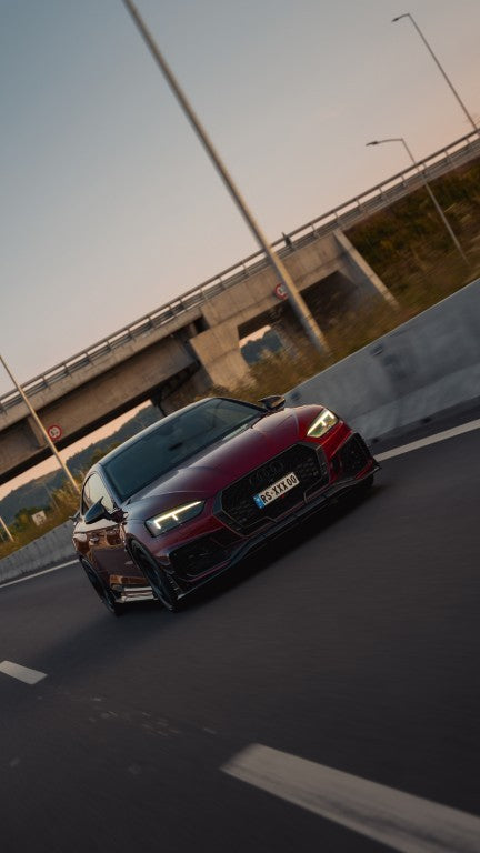 Future Design Carbon Fiber FRONT GRILL SIDE OVERLAY TRIM - "Blaze kit" for Audi RS5 B9 2017-2019 - Performance SpeedShop
