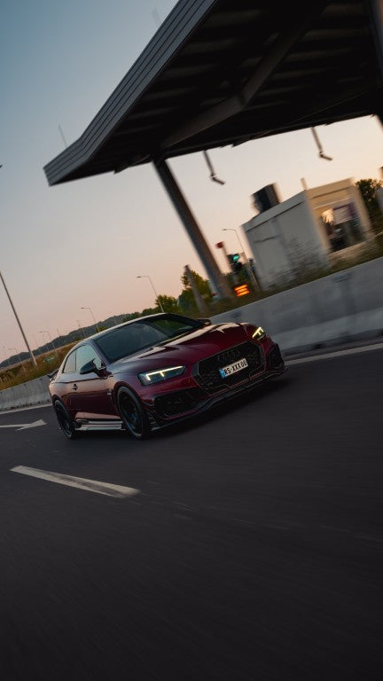 Future Design Carbon Fiber FRONT LIP SPLITTER - "Blaze kit" for Audi RS5 B9 2017-2019 - Performance SpeedShop