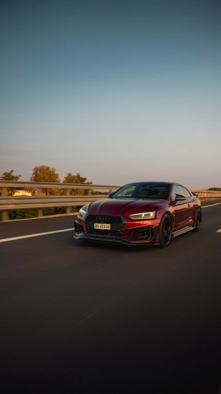 Future Design Carbon Fiber FRONT GRILL SIDE OVERLAY TRIM - "Blaze kit" for Audi RS5 B9 2017-2019 - Performance SpeedShop