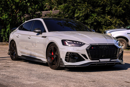 Future Design Carbon Fiber FRONT LIP SPLITTER - "Blaze kit" for Audi RS5 B9.5 2020+ - Performance SpeedShop