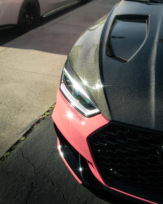 Audi RS5 S5 A5 B9 B9.5 2017-ON with Aftermarket Parts - V1 Hood Bonnet Carbon Fiber / FRP from Future Design Carbon