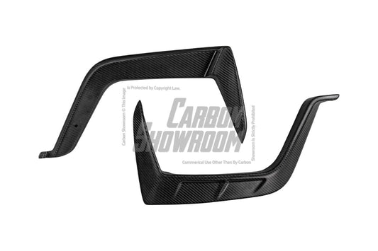 Future Design Blaze Carbon Fiber FRONT GRILL SIDE OVERLAY for Audi RS6 RS7 C8 2020-ON - Performance SpeedShop