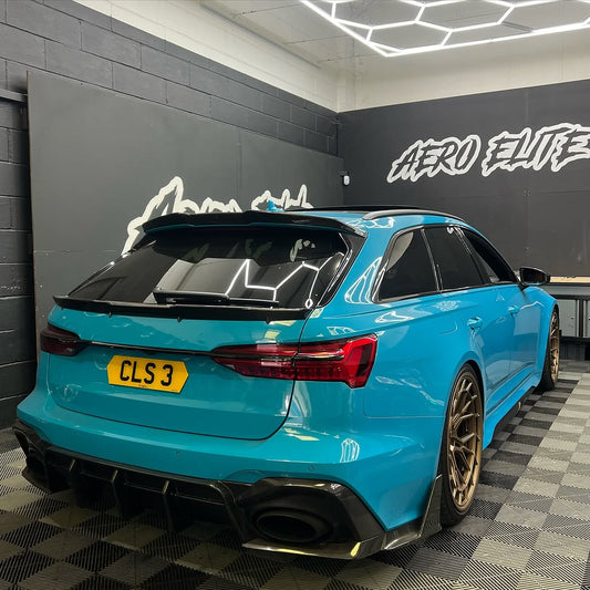 Future Design Blaze Carbon Fiber REAR DIFFUSER & CANARDS for Audi RS6 RS7 C8 2020-ON - Performance SpeedShop