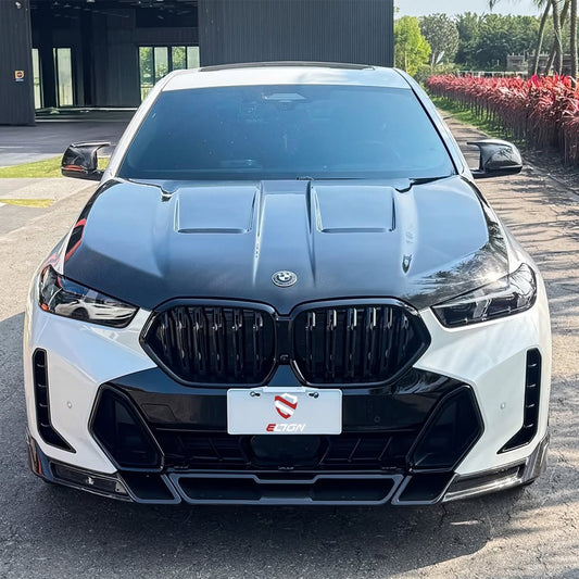 BMW X6 M60I xDrive40i G06 LCI 2024 with Aftermarket Parts - Front Lip Carbon Fiber / FRP from Future Design