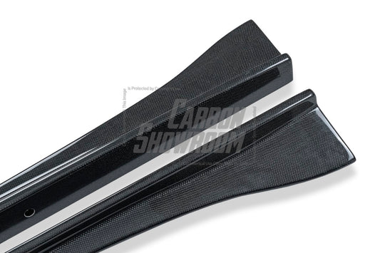 BMW M6 F06 F12 F13 2013 2014 2015 2016 2017 2018 2019 with Aftermarket Parts - 3D Style Side Skirts Carbon Fiber / FRP