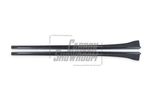 BMW M6 F06 F12 F13 2013 2014 2015 2016 2017 2018 2019 with Aftermarket Parts - 3D Style Side Skirts Carbon Fiber / FRP