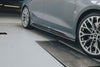 Audi RS3 8Y 2022 2023 2024 with Aftermarket Parts - V1 Side Skirts Pre-preg Carbon Fiber from Future Design