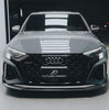 Audi RS3 8Y 2022 2023 2024 with Aftermarket Parts - V1 Front Lip Splitter Pre-preg Carbon Fiber from Future Design