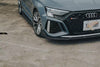 Audi RS3 8Y 2022 2023 2024 with Aftermarket Parts - V1 Front Lip Splitter Pre-preg Carbon Fiber from Future Design