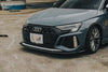 Audi RS3 8Y 2022 2023 2024 with Aftermarket Parts - V1 Front Lip Splitter Pre-preg Carbon Fiber from Future Design