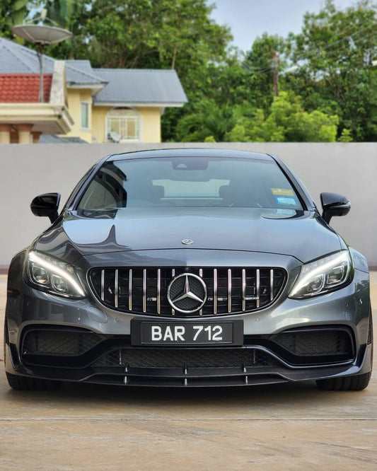 Future Design Carbon B Style Carbon Fiber Front Lip for W205 C63 C63S AMG Sedan Coupe 2015-2021 - Performance SpeedShop