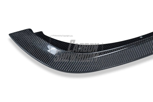 BMW M3 E92 E93 2007 2008 2009 2010 2011 2012 2013 with Aftermarket Parts - CRT Front Lip Carbon Fiber / FRP