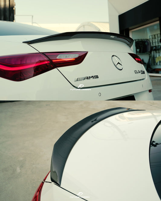 Future Design Carbon FD Carbon Fiber Rear Spoiler For 2020-ON C118 CLA45 CLA35 CLA250