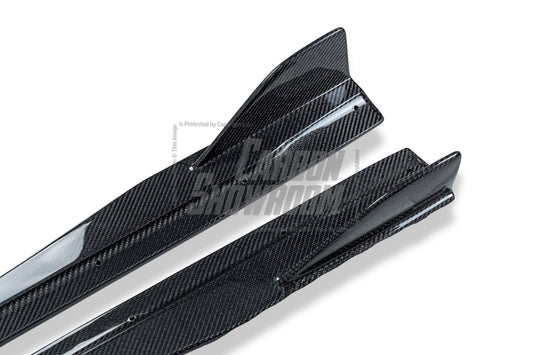 BMW M2 / M2C F87 2016 2017 2018 2019 2020 2021 with Aftermarket Parts - FDGT Side Skirts Carbon Fiber / FRP