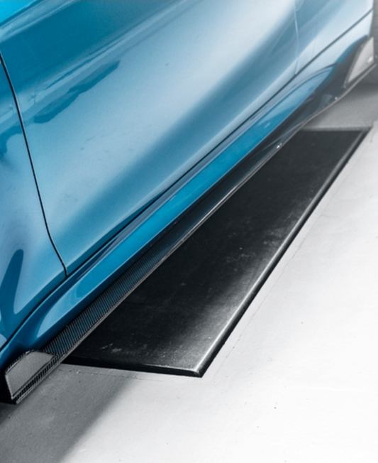 BMW M2 / M2C F87 2016 2017 2018 2019 2020 2021 with Aftermarket Parts - FDGT Side Skirts Carbon Fiber / FRP