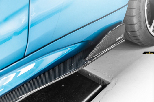 BMW M2 / M2C F87 2016 2017 2018 2019 2020 2021 with Aftermarket Parts - FDGT Side Skirts Carbon Fiber / FRP