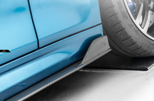 BMW M2 / M2C F87 2016 2017 2018 2019 2020 2021 with Aftermarket Parts - FDGT Side Skirts Carbon Fiber / FRP