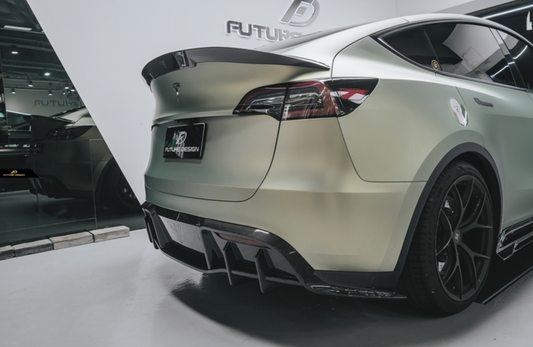Future Design Carbon Fiber REAR DIFFUSER for Tesla Model Y / Performance