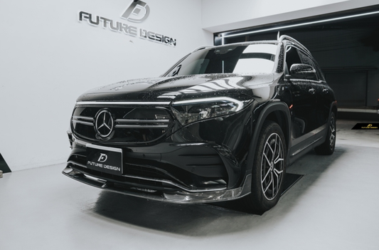 Mercedes Benz EQB 260/EQB 300 4MATIC/EQB 350 4MATIC X243 &nbsp;(Fits Both Pre-Facelift & Facelift) (COMPATIBLE WITH AMG LINE FRONT BUMPER) with Aftermarket Parts - Front Lip Carbon Fiber / FRP