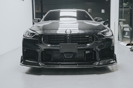 BMW M2 / M2C G87 2023-ON with Aftermarket Parts - MTC V2 TrackPack Series Front Lip Carbon Fiber / FRP