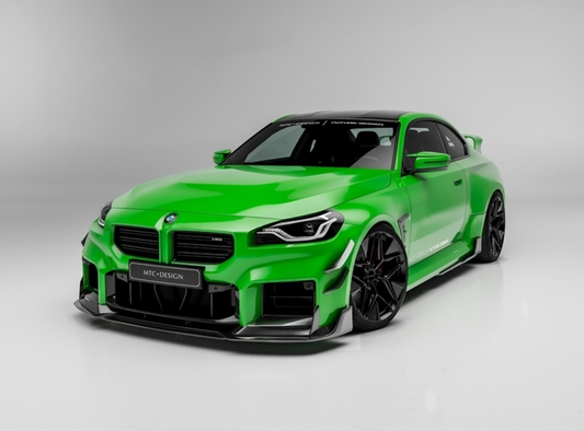 BMW M2 / M2C G87 2023-ON with Aftermarket Parts - MTC V2 TrackPack Series Front Lip Carbon Fiber / FRP