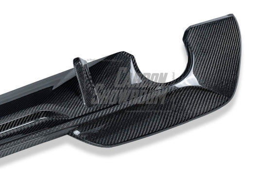 BMW 3 Series 330i M340i G20 G21 Pre-LCI (fitment for 330i requires M-Sport package bumper) 2020 2021 2022 with Aftermarket Parts - MTECH Rear Diffuser Carbon Fiber / FRP