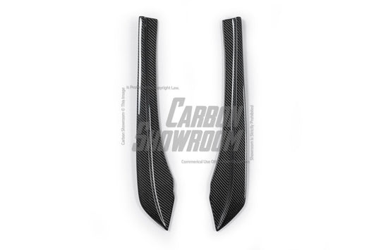 Future Design Carbon Carbon Fiber Rear Bumper Canards FD Style For BMW 5 Series G30 530i 540i 2017-ON - Performance SpeedShop