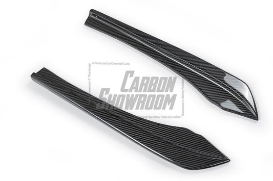 Future Design Carbon Carbon Fiber Rear Bumper Canards FD Style For BMW 5 Series G30 530i 540i 2017-ON - Performance SpeedShop