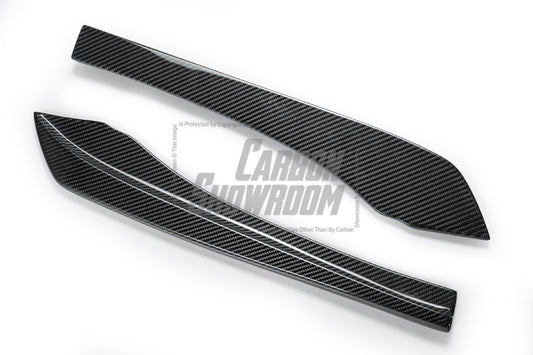 Future Design Carbon Carbon Fiber Rear Bumper Canards FD Style For BMW 5 Series G30 530i 540i 2017-ON - Performance SpeedShop