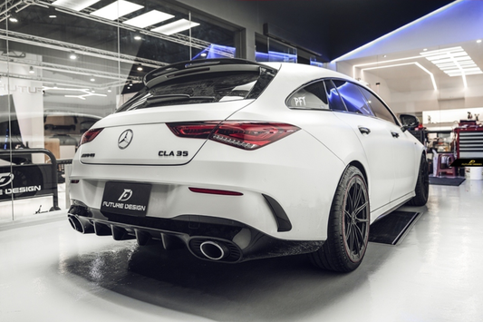 Mercedes Benz CLA180 / CLA200 / CLA220 / CLA250 / CLA260 / AMG CLA35 / AMG CLA45 / AMG CLA45 S X118 2020-2024 with Aftermarket Parts - Roof Spoiler Carbon Fiber / FRP