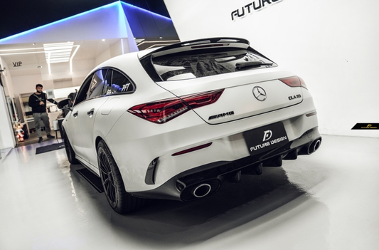 Mercedes Benz CLA180 / CLA200 / CLA220 / CLA250 / CLA260 / AMG CLA35 / AMG CLA45 / AMG CLA45 S X118 2020-2024 with Aftermarket Parts - Roof Spoiler Carbon Fiber / FRP
