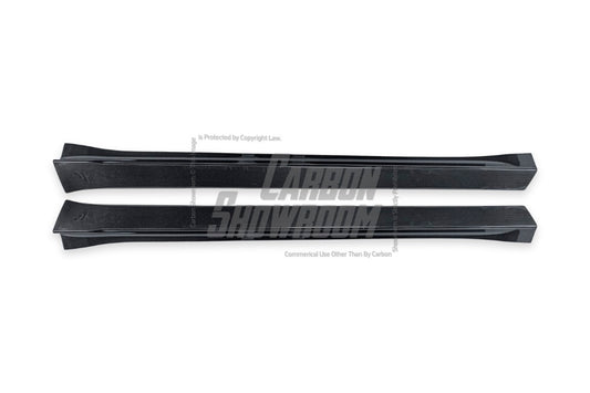 Tesla Model Y Performance AWD Long Range RWD Standard 2020 2021 2022 2023 2024 2025 with Aftermarket Parts - Side Skirts Carbon Fiber / FRP