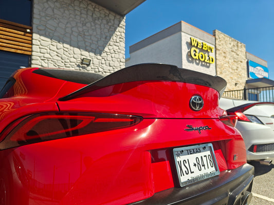 Future Design FD Carbon Fiber Ducktail Rear Spoiler For Toyota Supra A90 GR - Performance SpeedShop