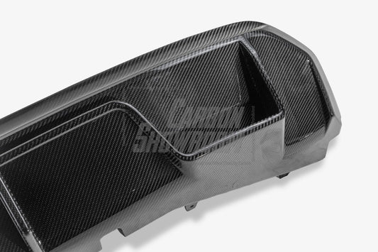 Future Design FD Carbon Fiber REAR DIFFUSER & REAR CANARDS for BMW I4 G26 M50 & e Drive 40 with M package 2022-ON - Performance SpeedShop