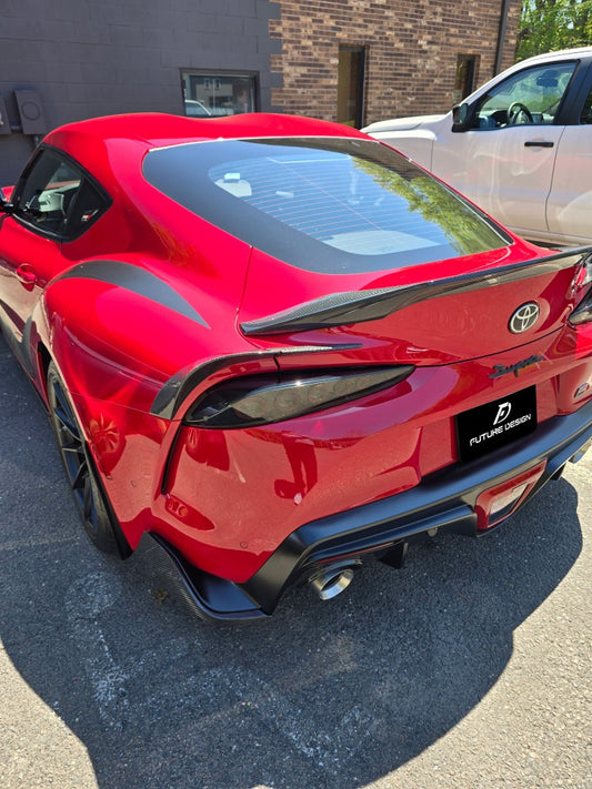 Future Design FD Carbon Fiber Taillight Trim 4 Pcs For Toyota Supra A90 GR - Performance SpeedShop