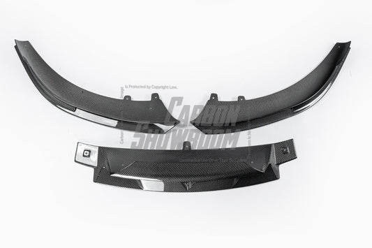 Future Design FD V2 Carbon Fiber FRONT LIP SPLITTER for Porsche Taycan Base 4S GTS